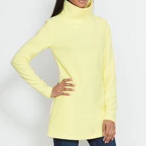 💛Dudley Stephens💛 NWT Cobble Hill Turtleneck in Vello Fleece Soft Yellow- M